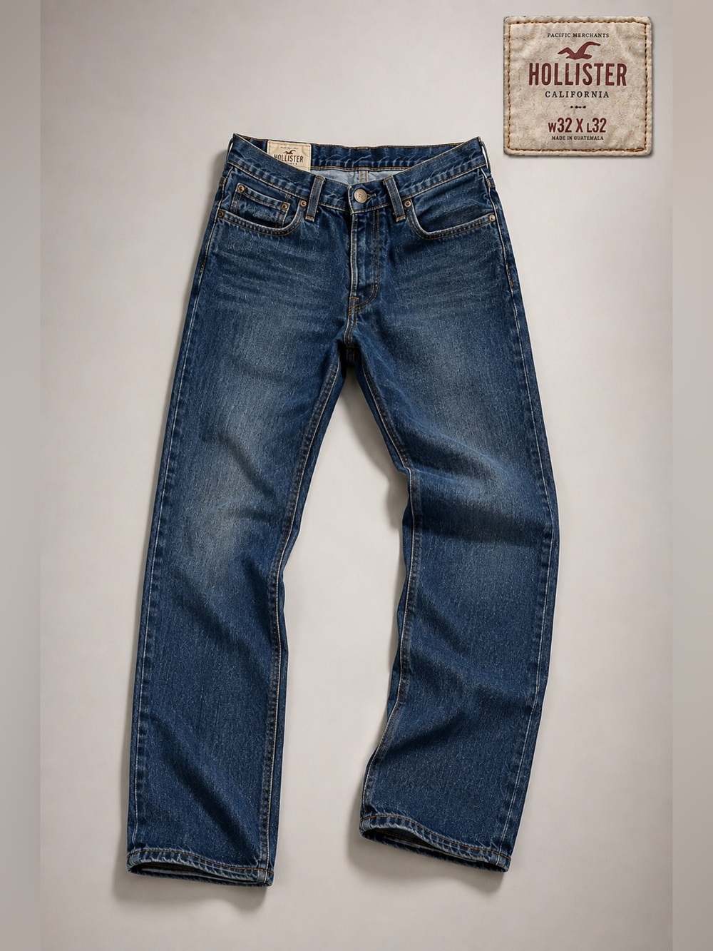 Hollister Straight Leg Jeans 32" – Vintage Y2K Classic Denim